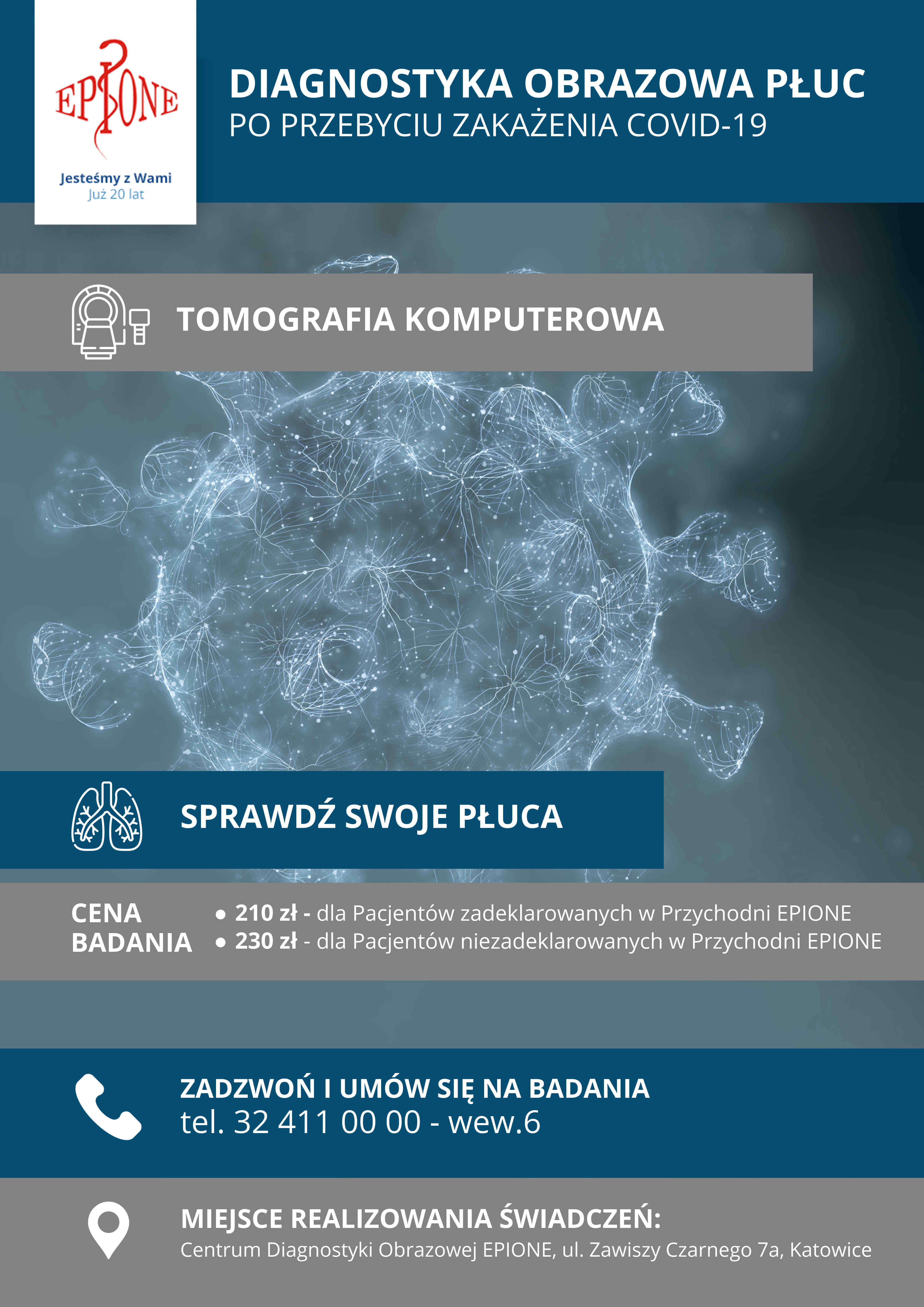Diagnostyka Profilaktyka po przebyciu zakażenia COVID-19 Koronawirus Katowice Śląsk