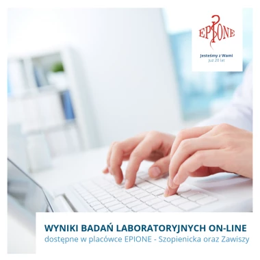 Wynik badań laboratoryjnych ON-LINE