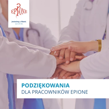 Podziękowania dla pracowników EPIONE