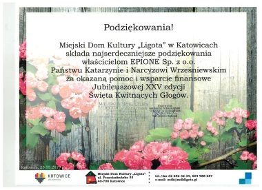 Święto Kwitnących Głogów 2019 - Podzękowania